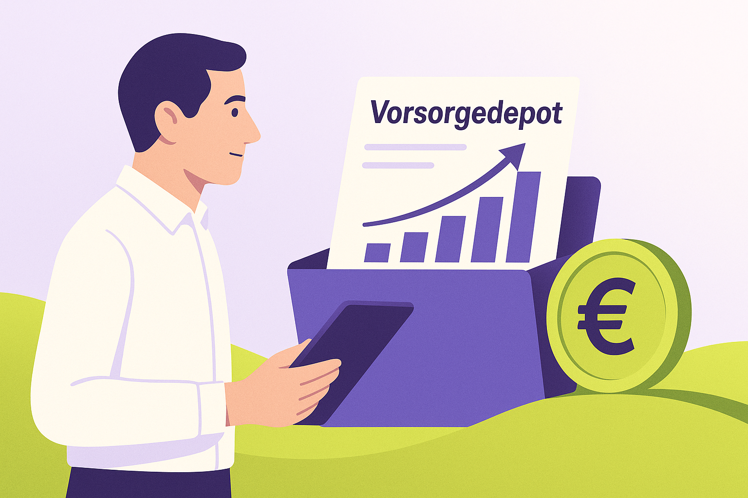 Illustrative Grafik zu altersvorsorgedepot